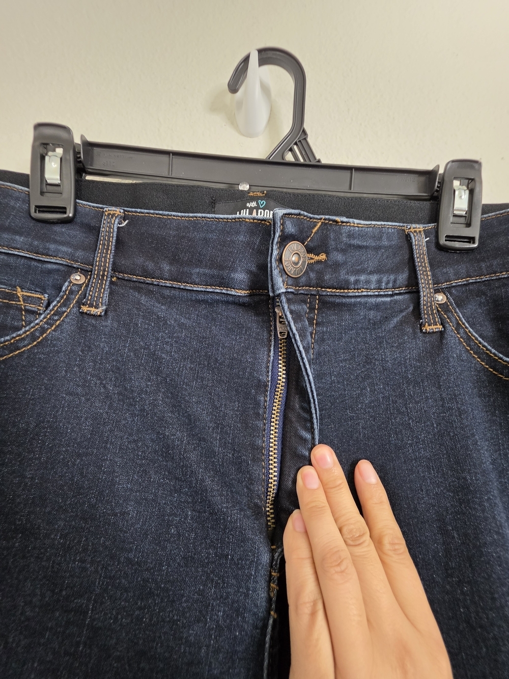 LuLaRoe Womens Size 38 Dark Wash Stretch Denim Straight Leg Jeans - Picture 5 of 13